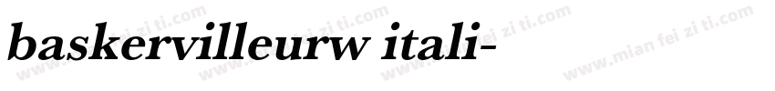 baskervilleurw itali字体转换